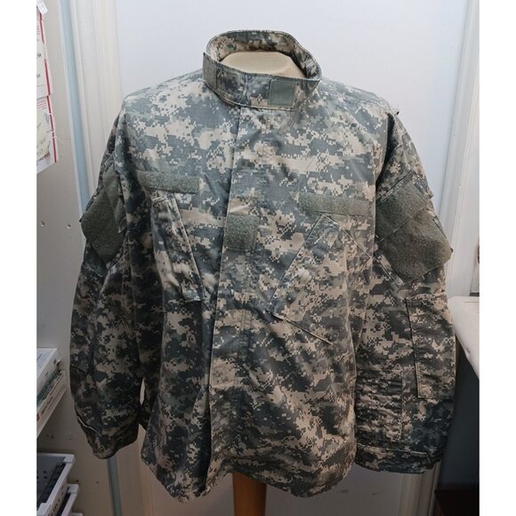 Army Combat Coat Uniform Camo Men's XL Team Soldier Certified Gear 5 Pockets Zip - Picture 1 of 14